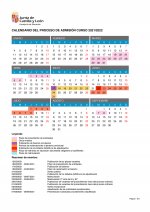 Admisión curso académico 2021-2022